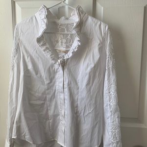 Holy 🔥Reiki infused White buttoned down blouse